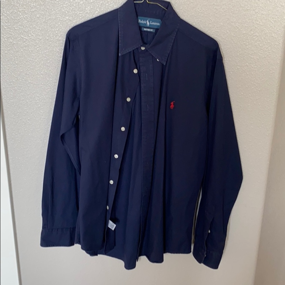 Navy Ralph Lauren Custom Fit Button Down